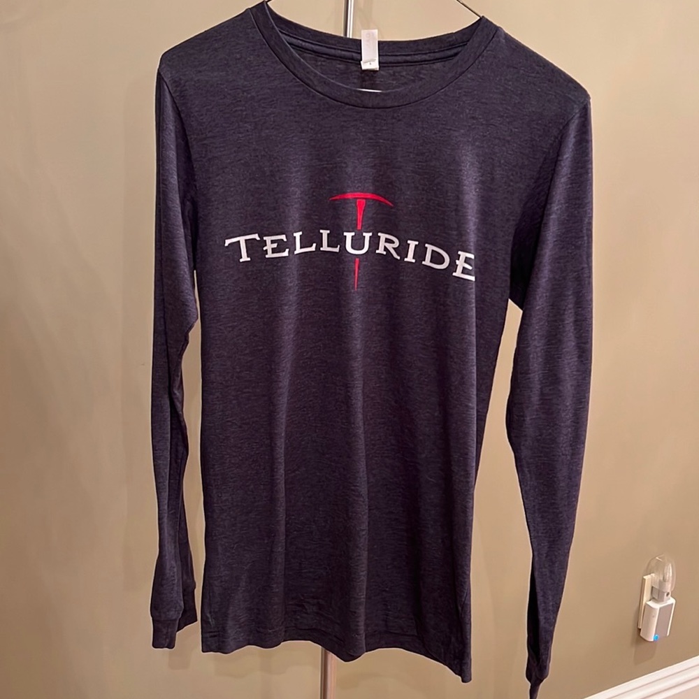 Telluride Mens Size Small Blue Long Sleeve T-Shirt